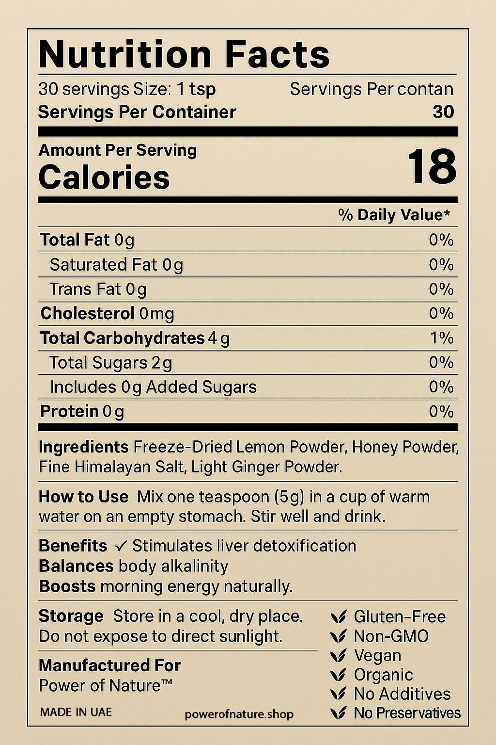 Morning Detox Powder